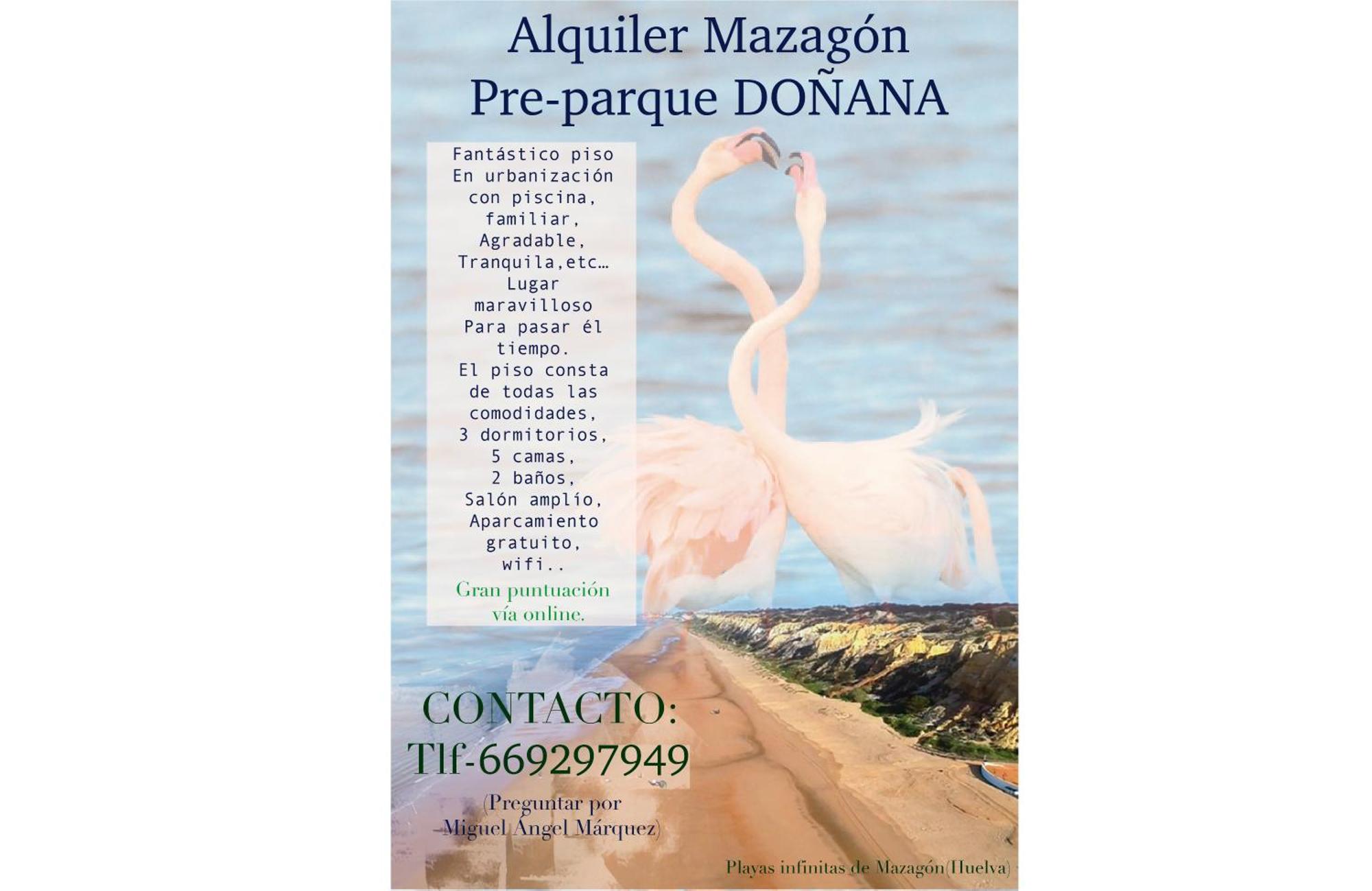 Апартаменти Alquiler Mazagon Pre-Parque Donana Екстер'єр фото